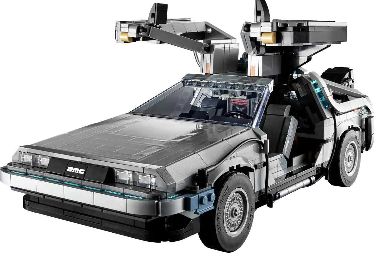 Voyage dans le temps avec la DeLorean Lego